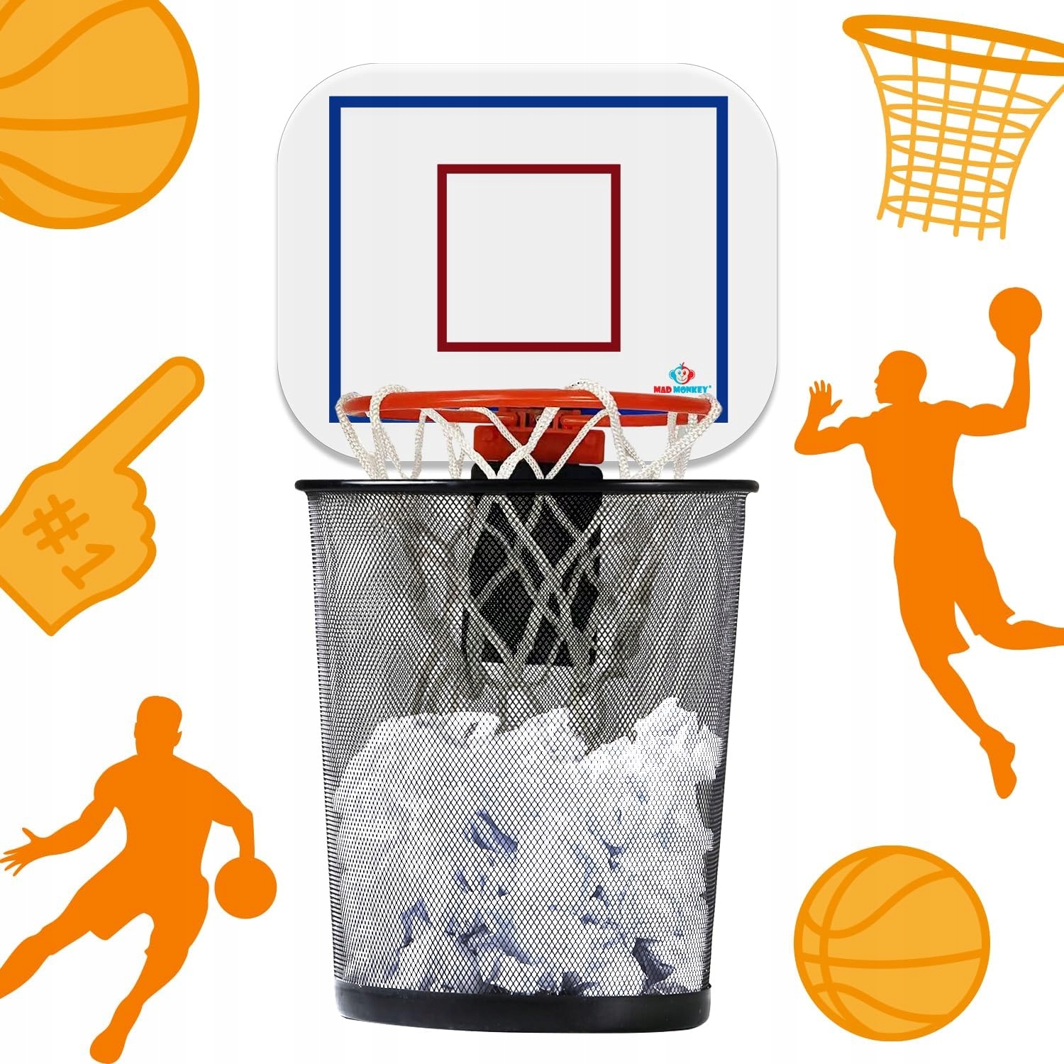 Koš Na Basketbal Na Odpadkový Koš Mini Obouč S Zvukem