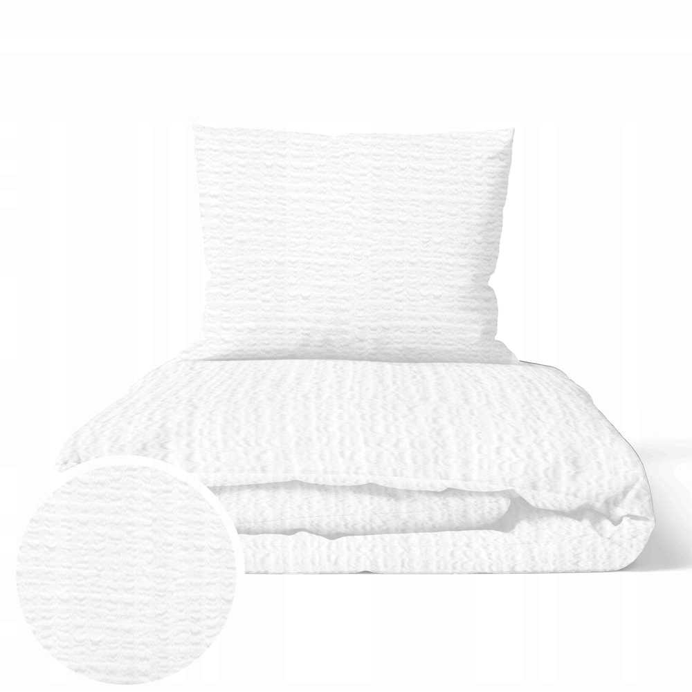 Pościel z Kory 140x200 1x70x80 Bawełna 100% Bielawa Produkt Polski Biał