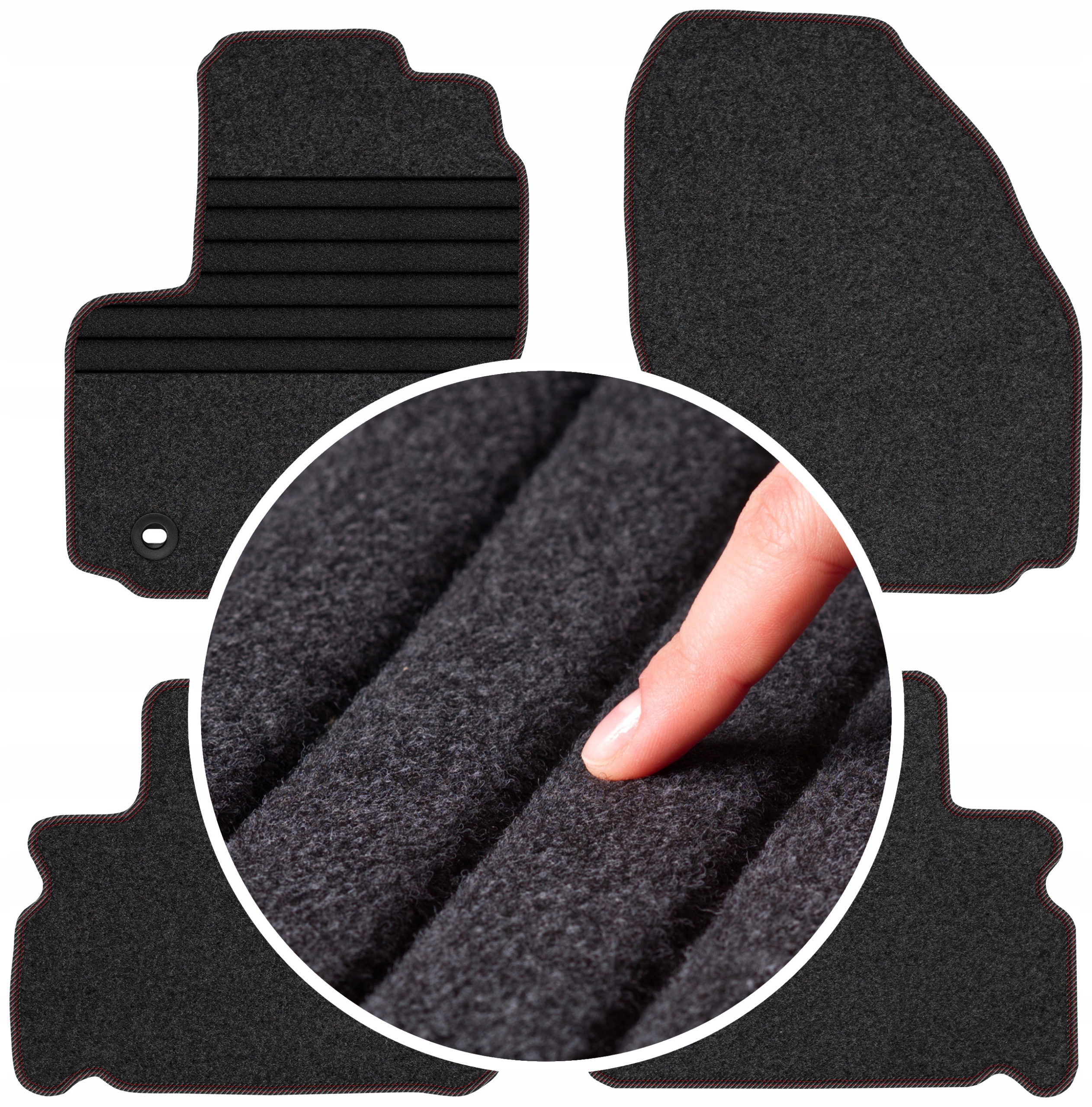 Ford S-Max I 5os 2006-2010 velurové stěrače do auta
