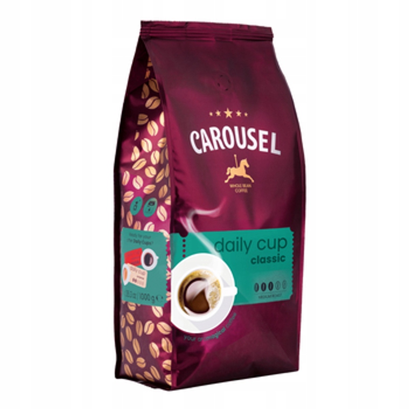 Levně Carousel Coffee Carousel Daily Cup Classic beans 1000 g