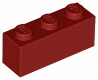 

Lego 3622 klocek brick 1x3 c. czerwony 1 szt N