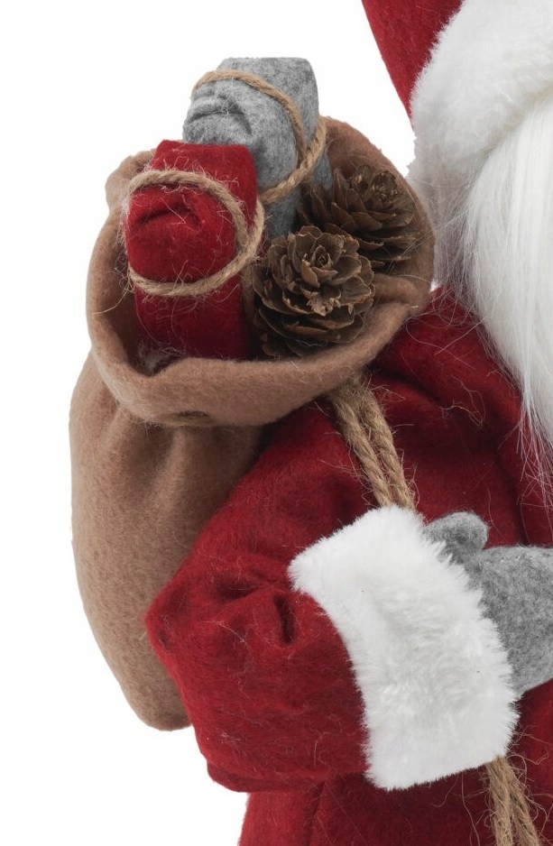 DUŻY MIKOŁAJ ŚWIĄTECZNY STOJĄCY 41cm Materiał dominujący inny