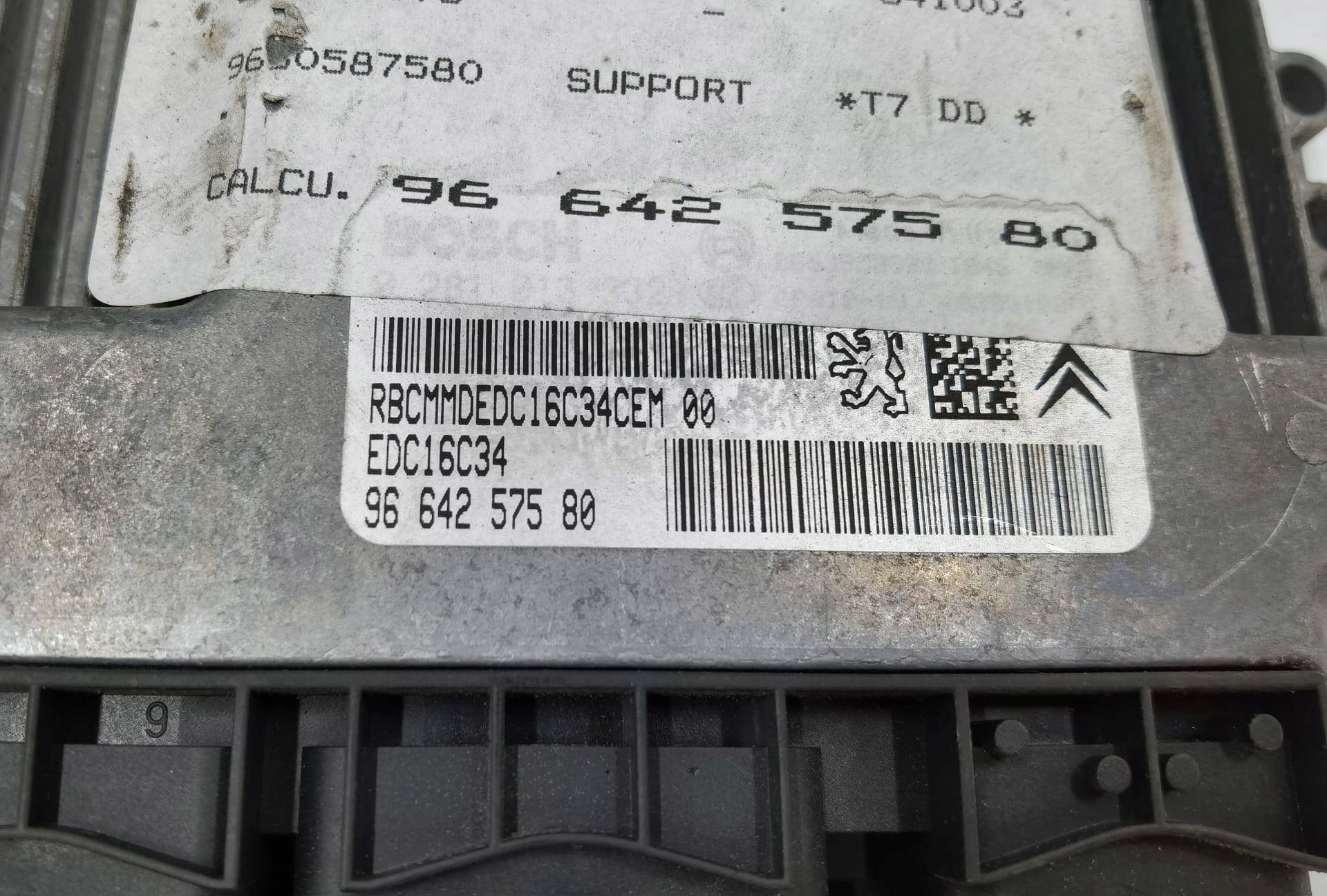 control unit of the engine Peugeot 308 2008 9664257580