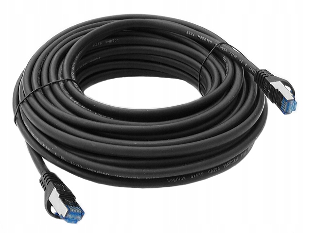 Logilink CQ3103S Patchcord Cat.6A 10G S/ftp Pimf PrimeLine 15m czarny