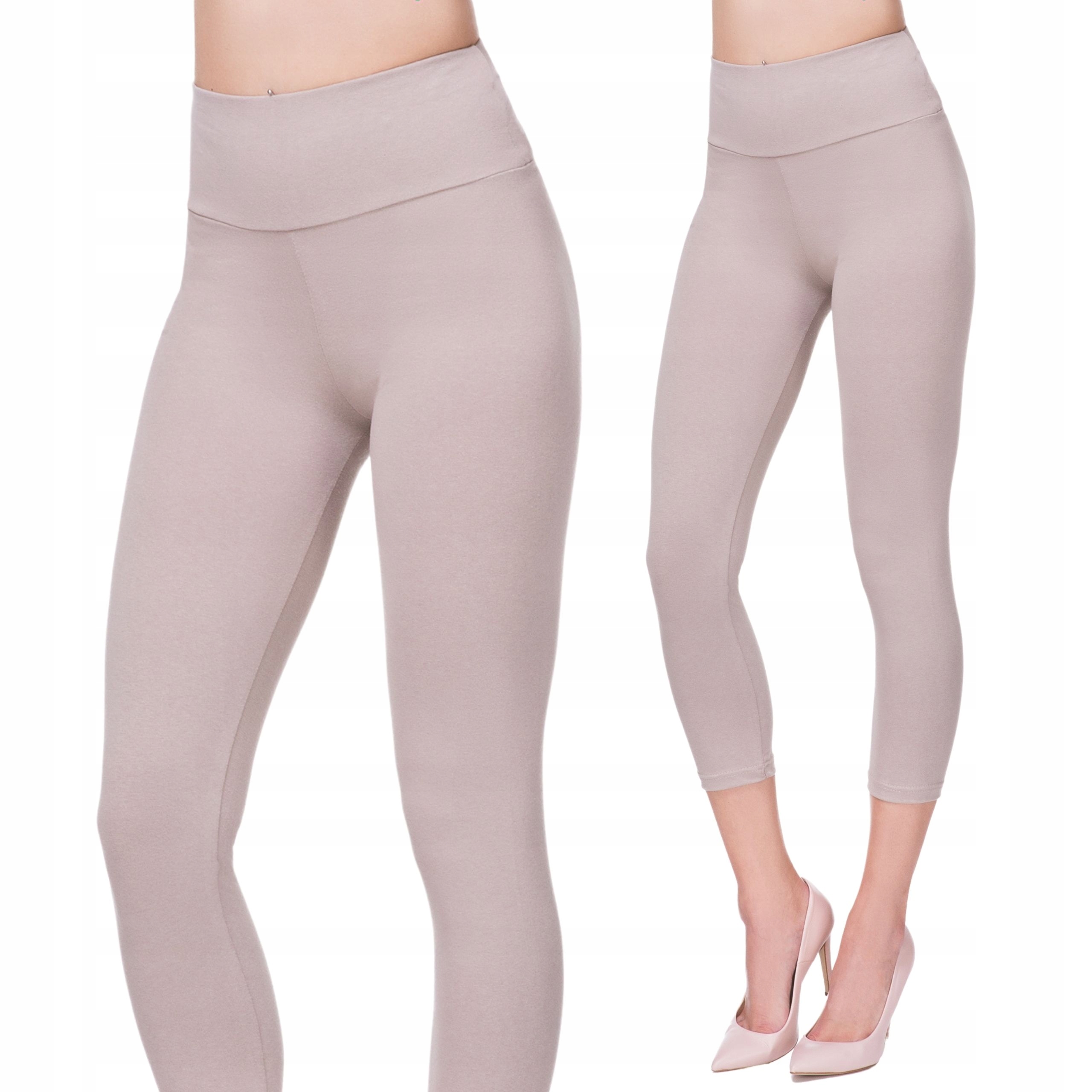 

Damskie Legginsy 3/4 Rybaczki Z Wysokim Stanem S