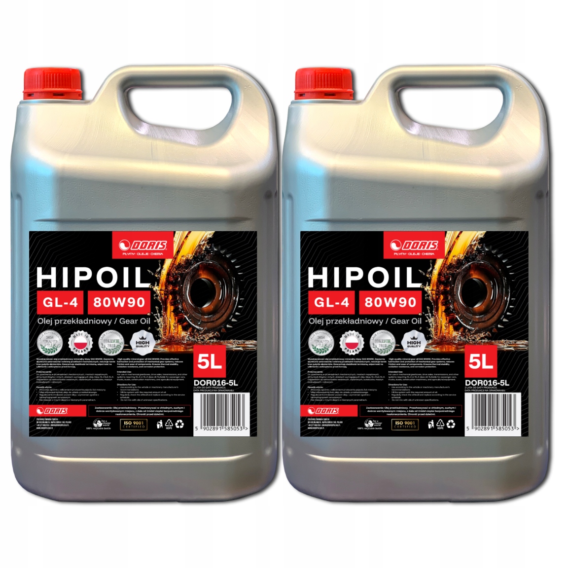 Doris Převodový olej Hipoil GL-4 80W90 10L Sada 2ks x 5L