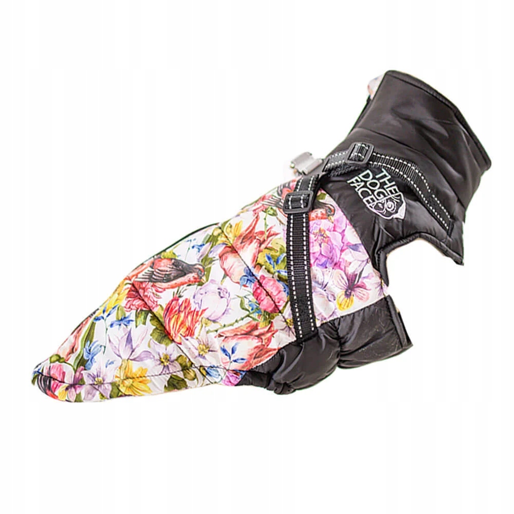 Levně Bunda pro psa s kšandami The Dog Face Floral 3XL