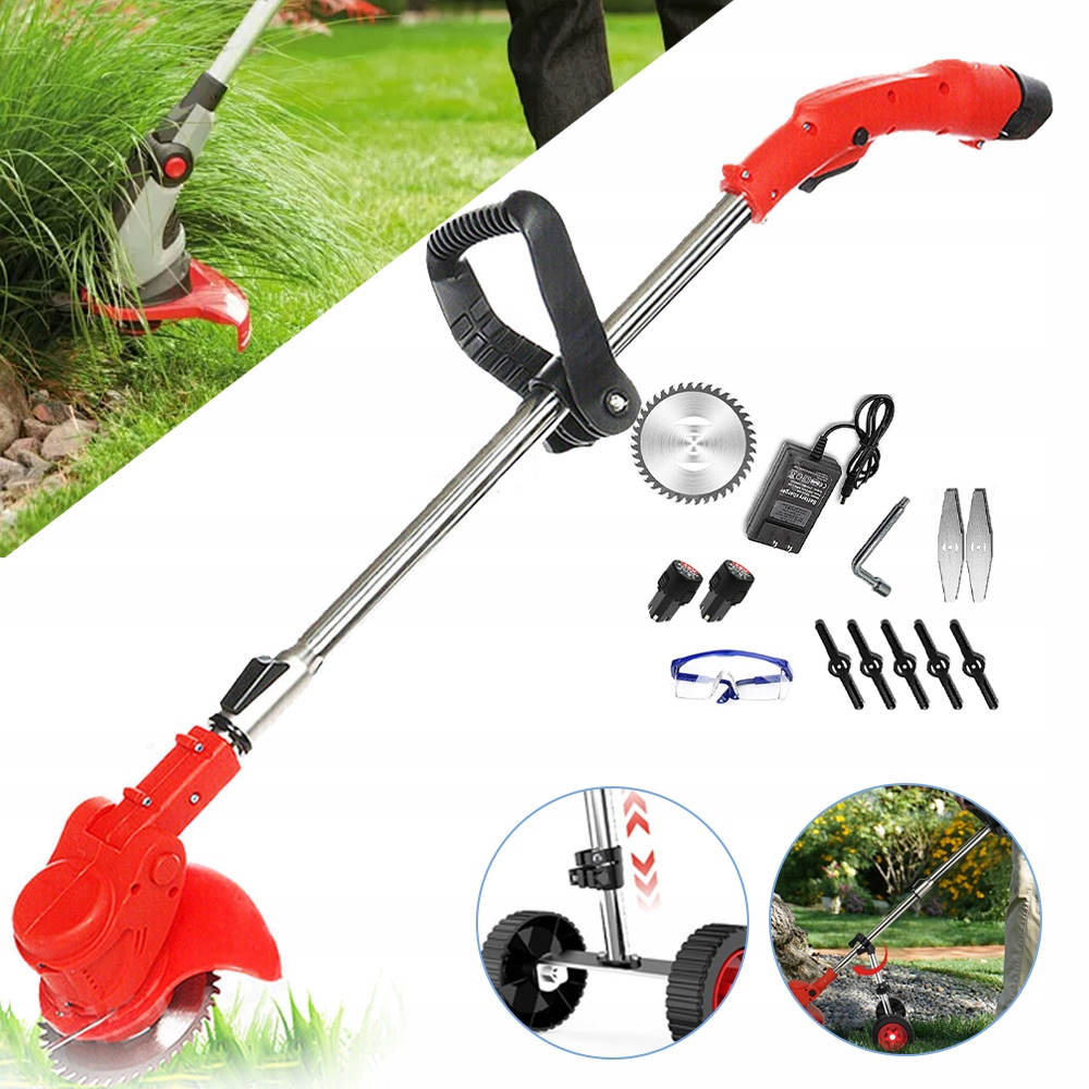 Akumulátorová sekačka se třemi řezacími hlavami, Elektrická sekačka