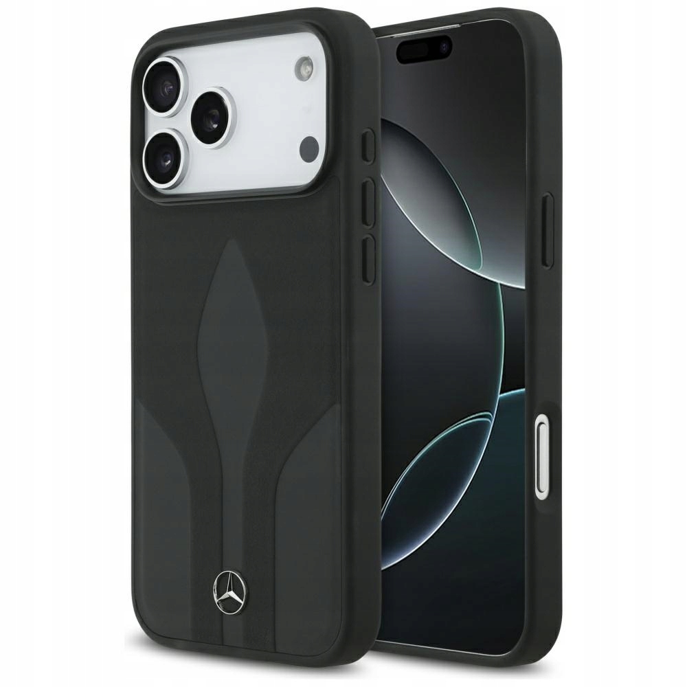 Mercedes-Benz Leather The Move MagSafe do iPhone 17 Pro Max czarny