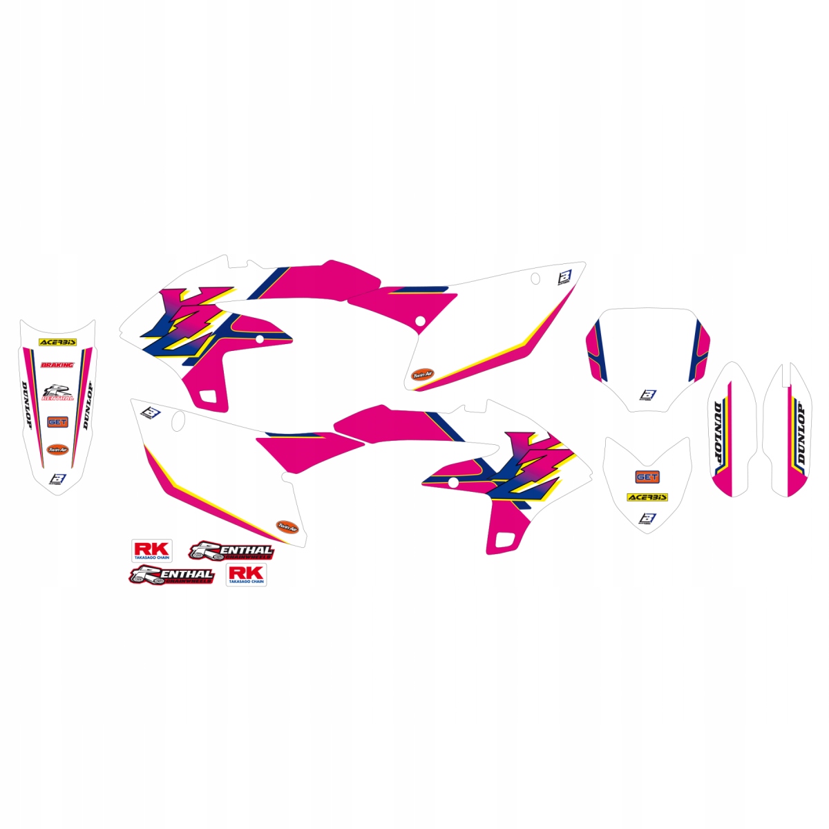 E2252AA - НАБІР НАКЛЕЙОК (ШПОН) YAMAHA YZF 450 (2023)