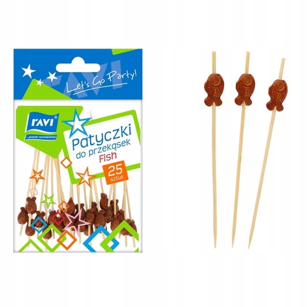PATYCZKI DO PRZEKĄSEK wykałaczki 9cm 25szt Ravi