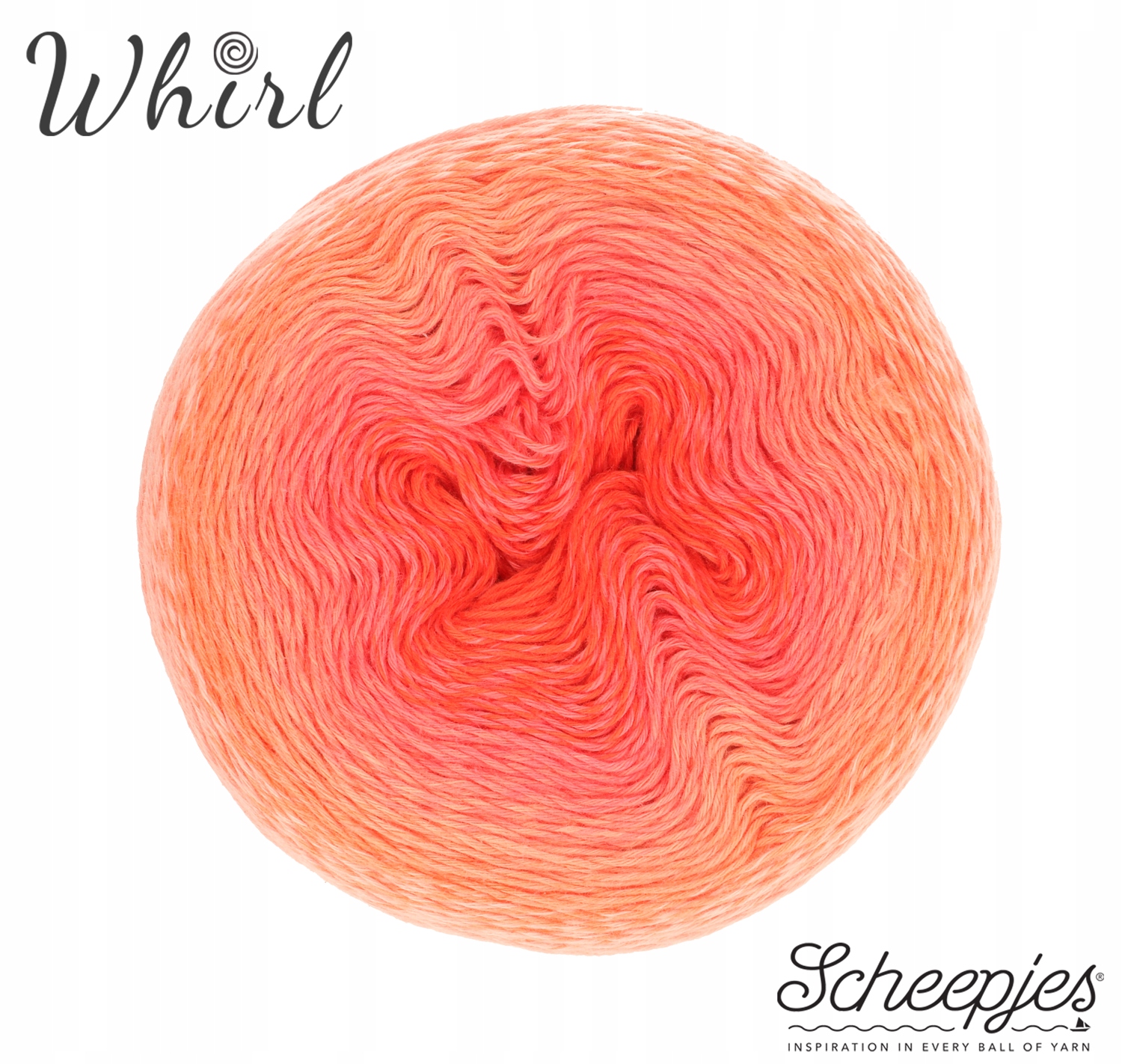Příze Scheepjes Whirl 557 Coral Catastrophe Ombré Collection