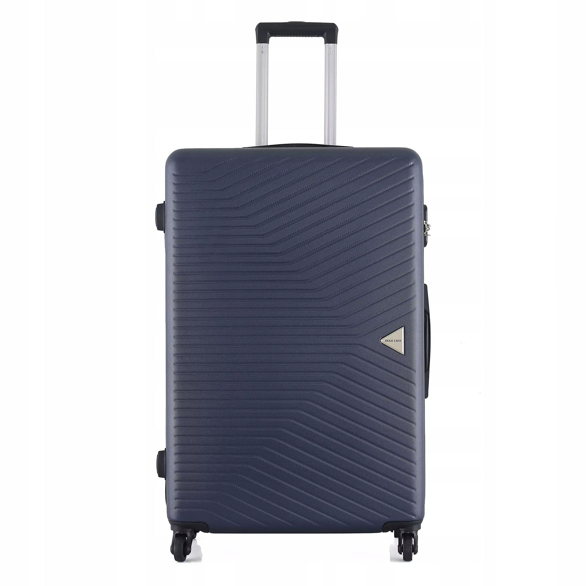 Duża twarda walizka Abs Semi Line T5691-3 zamek szyfrowy pojemna 101l