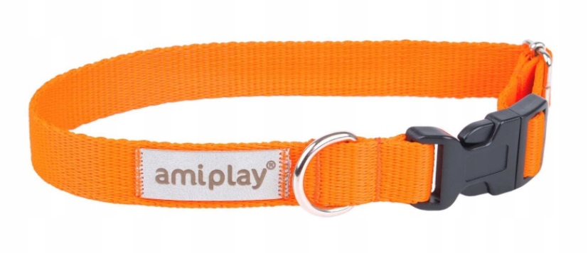 

AmiPlay Obroża regulowana - Samba Pomarańczowa S