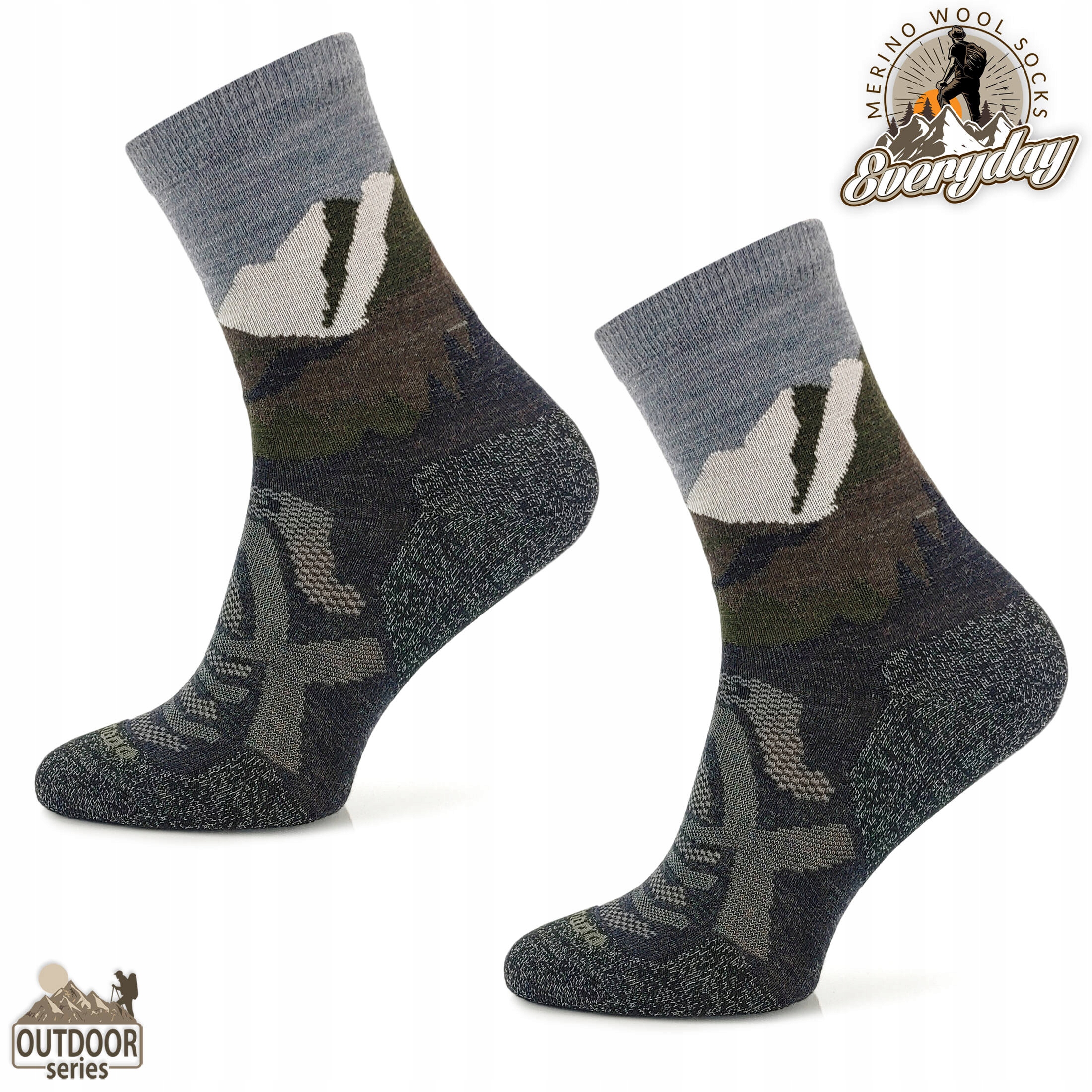 Oddychające skarpetki turystyczne skarpety trekkingowe 70% merino Comodo Kolekcja Everyday / Hiking - 70% merino