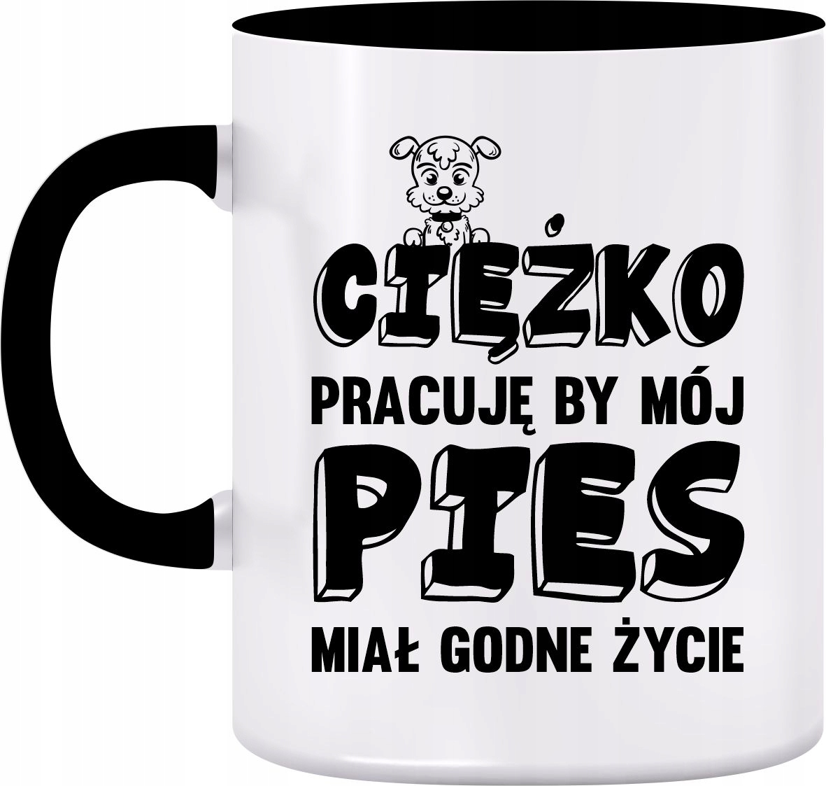 

Kubek Ciężko Pracuję Pies Psy Godne Życie #4