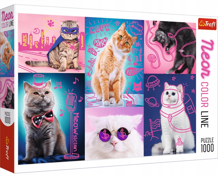 

Trefl Puzzle 1000 El Koty Neon Line 10581