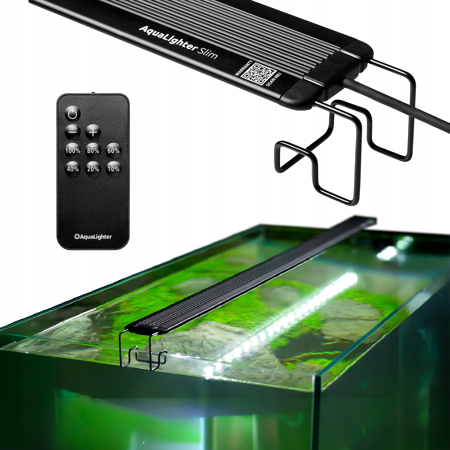 Levně Led lampa AquaLighter Slim 30 cm, pro akvária od 28 do 45 cm, 5000-6500 K