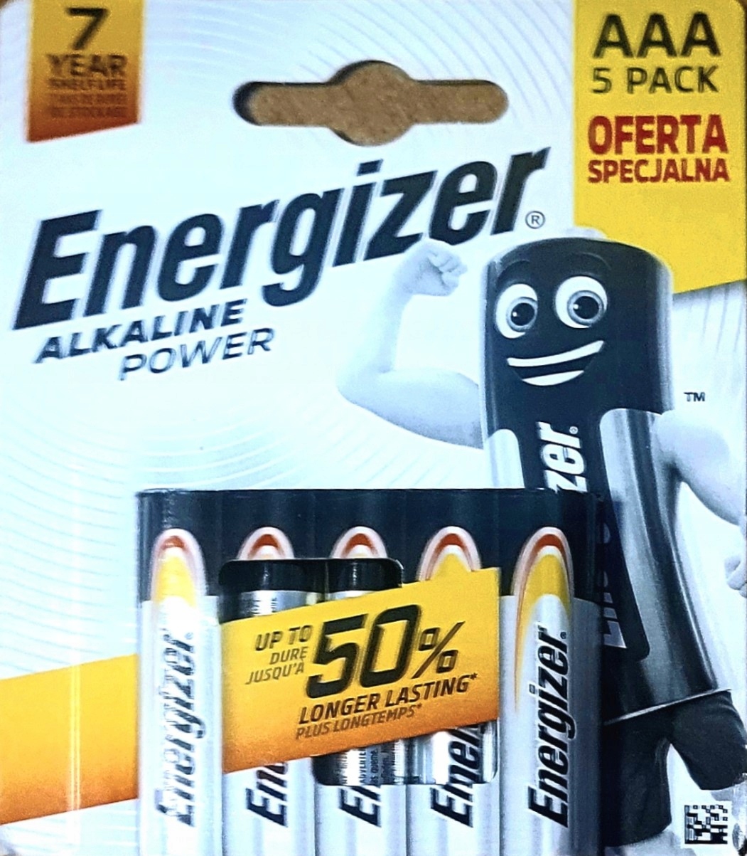 

Energaizer Baterie alkaliczne 5-PACK Aaa R3