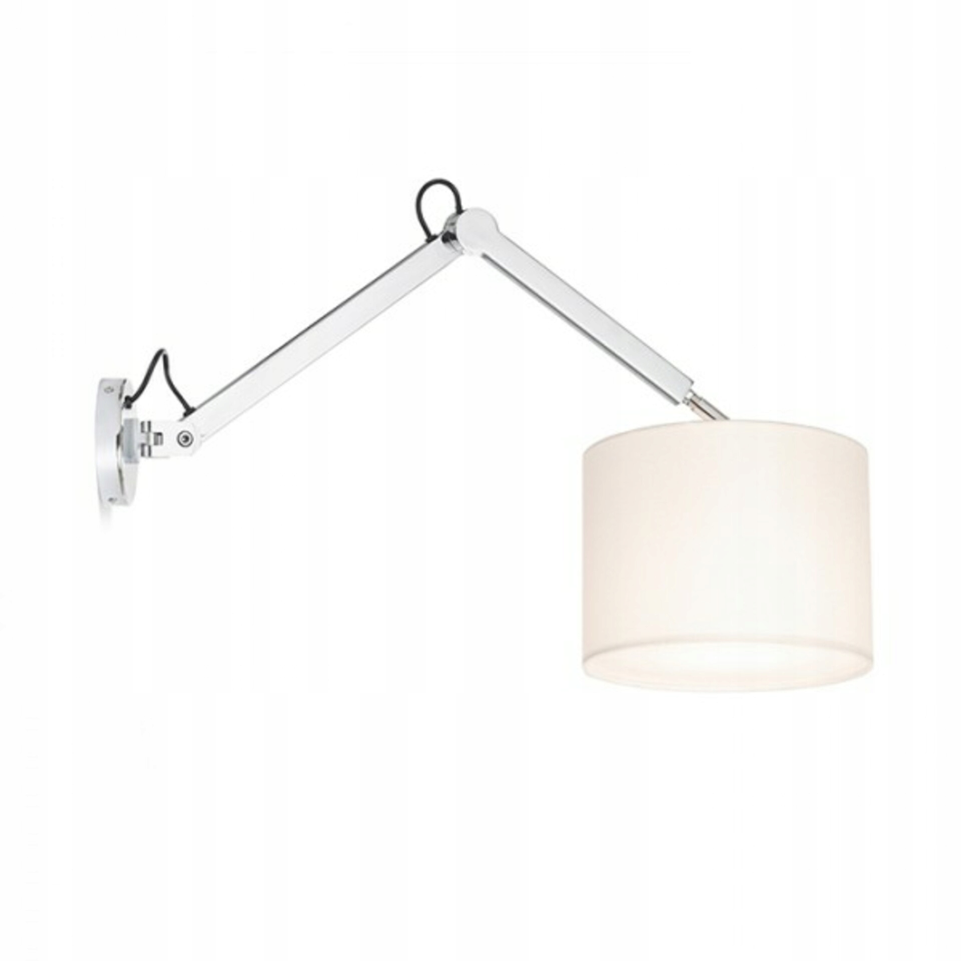 Rendl Madison W nástenná lampa biela/chróm E27, dvojité rameno, 250mm