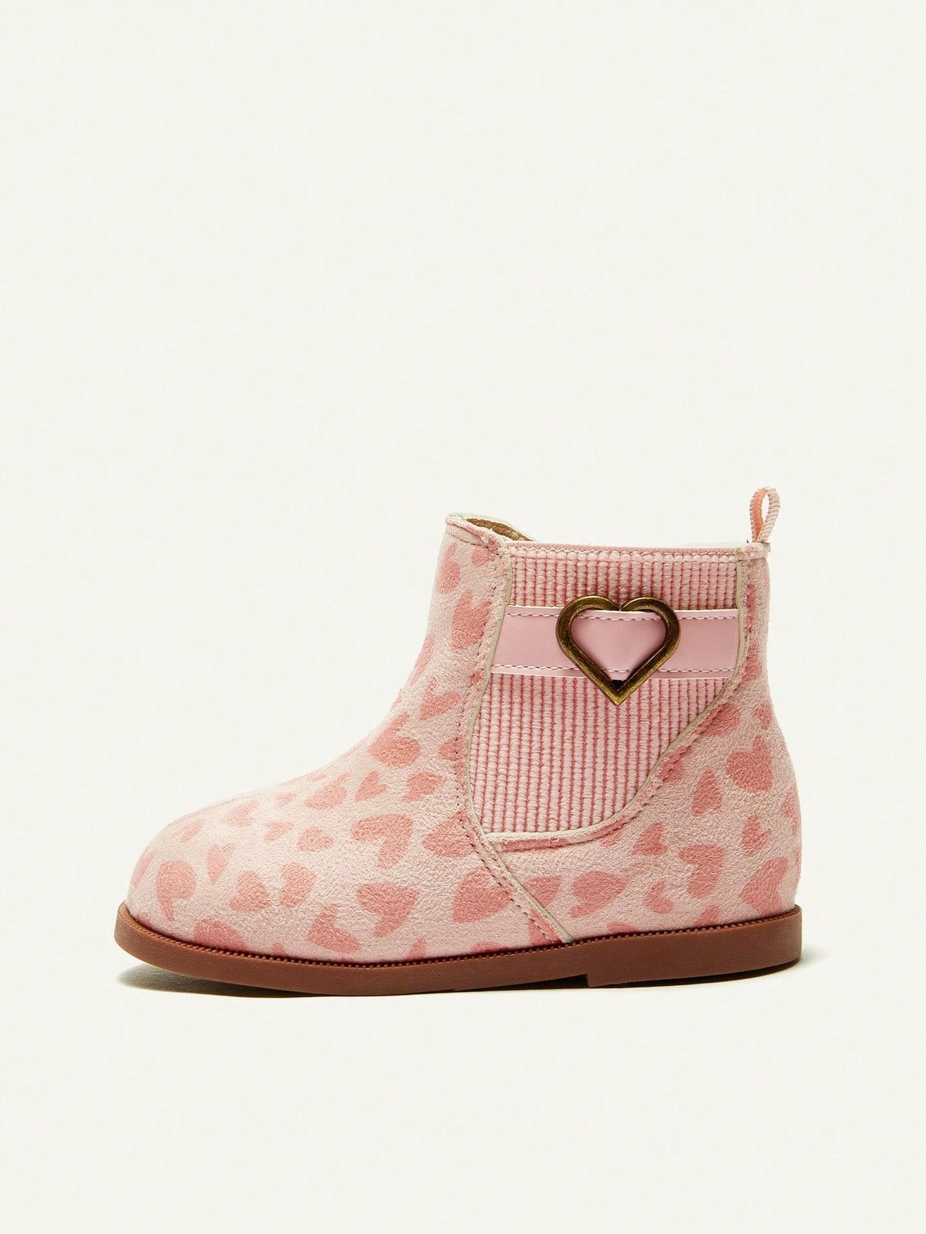 RÓŻOWE WYSOKIE BUTY NA ZAMEK WSUWANE WZÓR SERCE COZY CUB 23 Rozmiar (new) 23