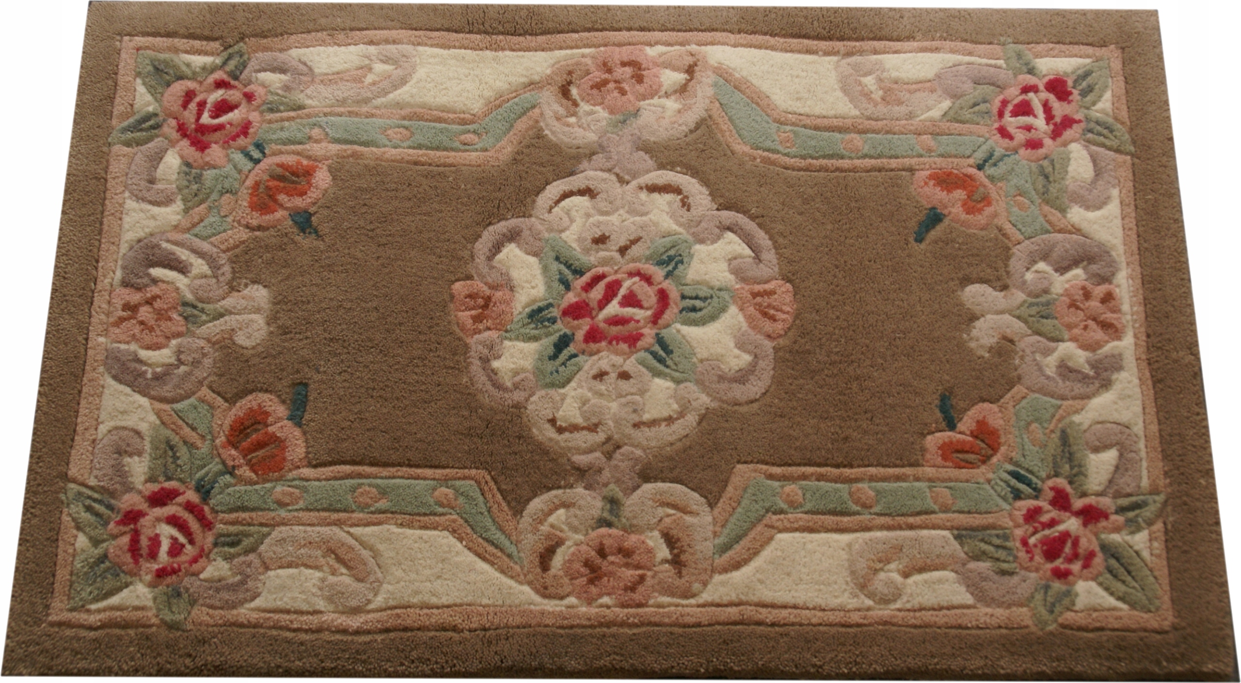 Vlněný koberec Aubusson 46x76 hnědý