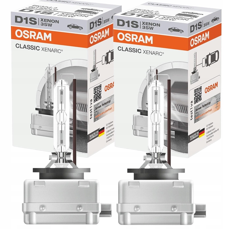 Osram D1S Classic Xenarc 2x Žárovka Xenon Žarník 2 Roky Záruka 66140CLC