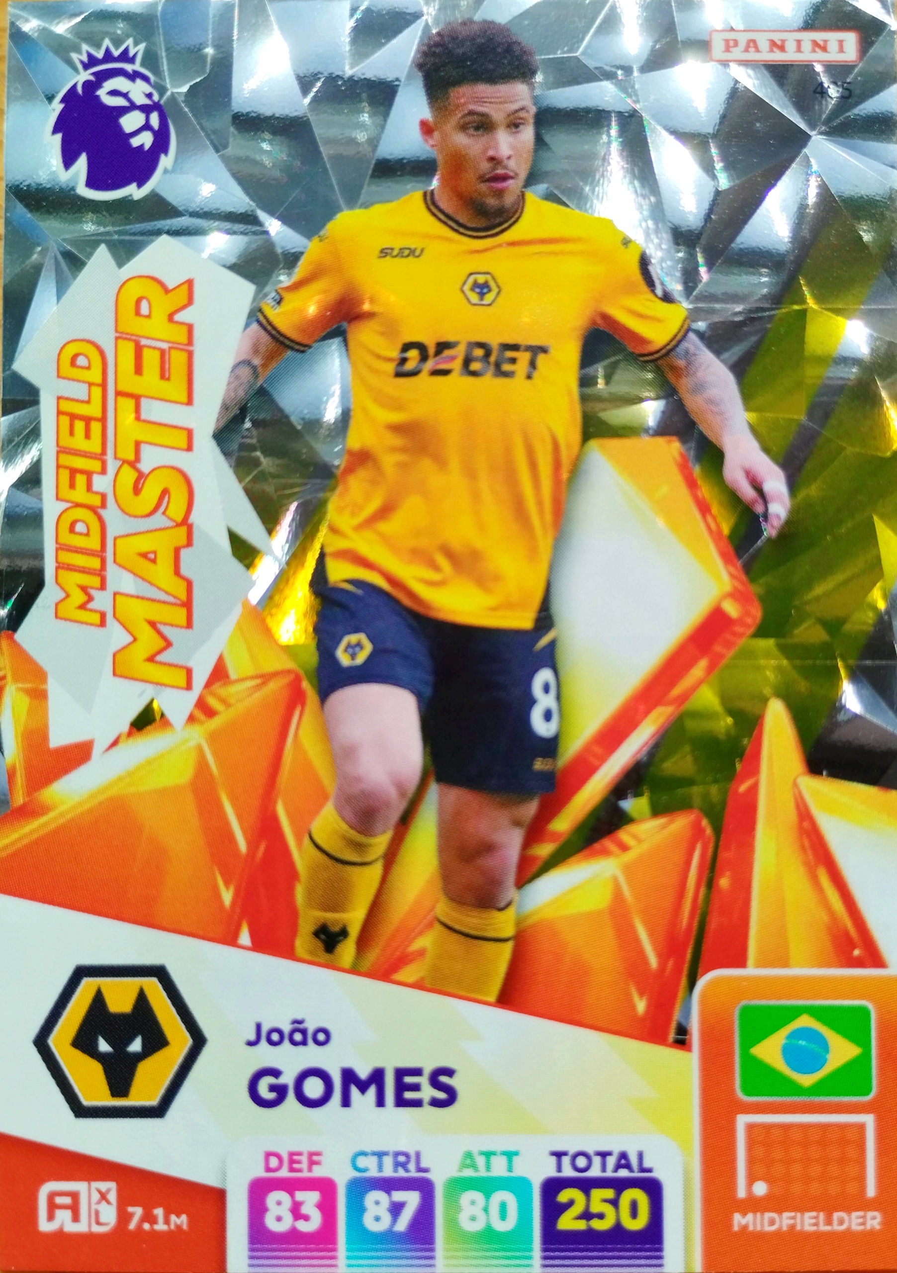 Premier League 2025 Midfield Master 405 Joao Gomes Wolverhampton