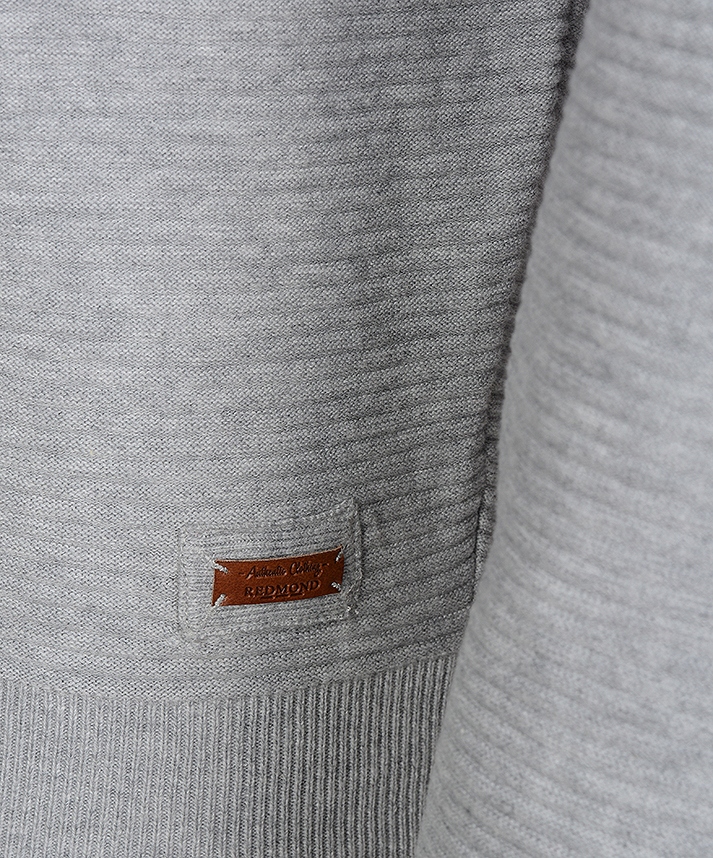 Sweter męski Redmond z okrągłym dekoltem prążki Rozmiar XL