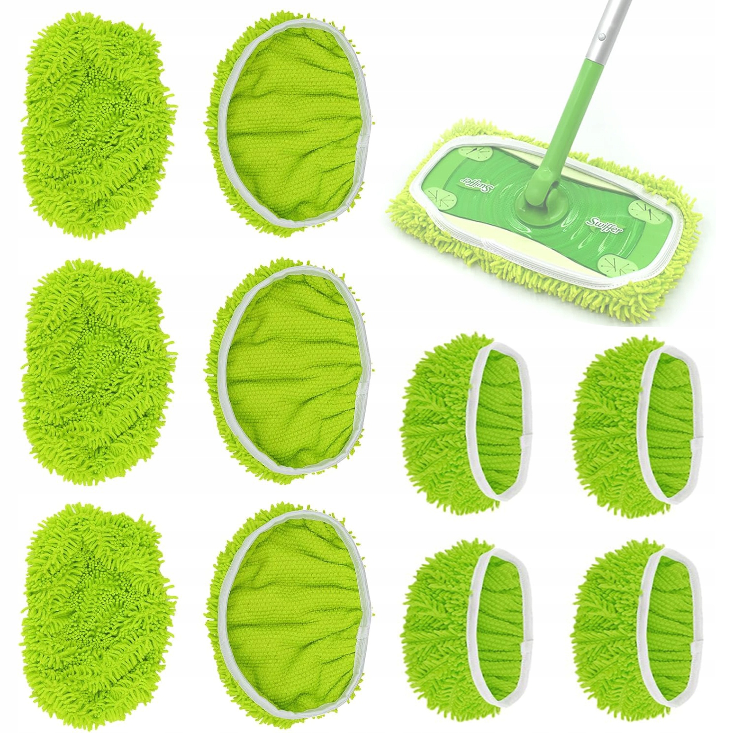 Levně Utěrka Z Mikrovlákna Pro Plochý Mop, Doplňkové Balení Pro Čištění