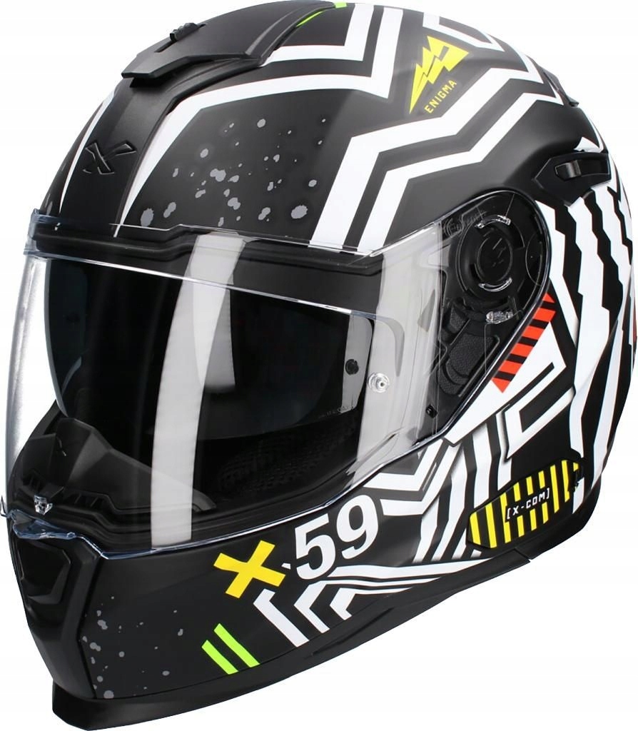 NEXX SX.100 Enigma Black/White Kask motocyklowy