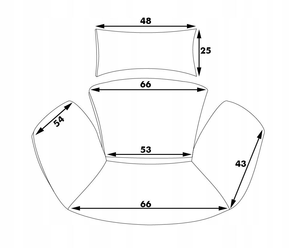 PODUSZKA NA FOTEL WISZĄCY OGRODOWY, HUŚTAWKĘ KOKON Producent inna