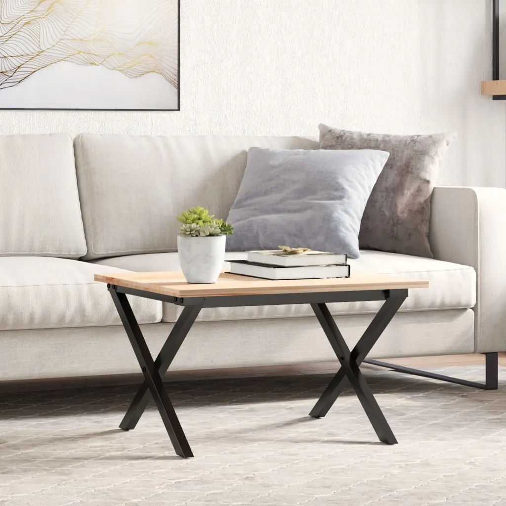 Nohy ke konferenčnímu stolu X rám 60 x 40 x 38 cm ocel Černý 357896