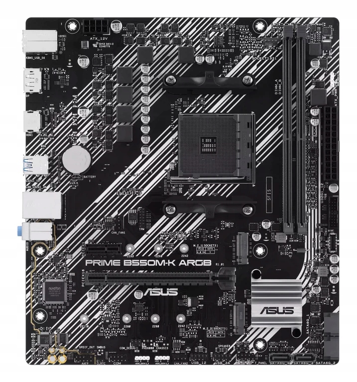 ASUS Prime B550M-K ARGB mATX AM4 DDR4 — 5