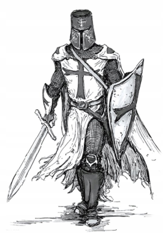 Naklejka Tatuaż tymczasowy Zmywalny RYCERZ Duży wybór wzorów TM262