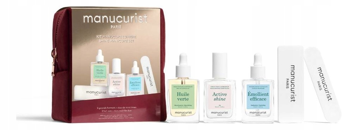 Manucurist Shine Manicure zestaw pielęgnacyjny do paznokci