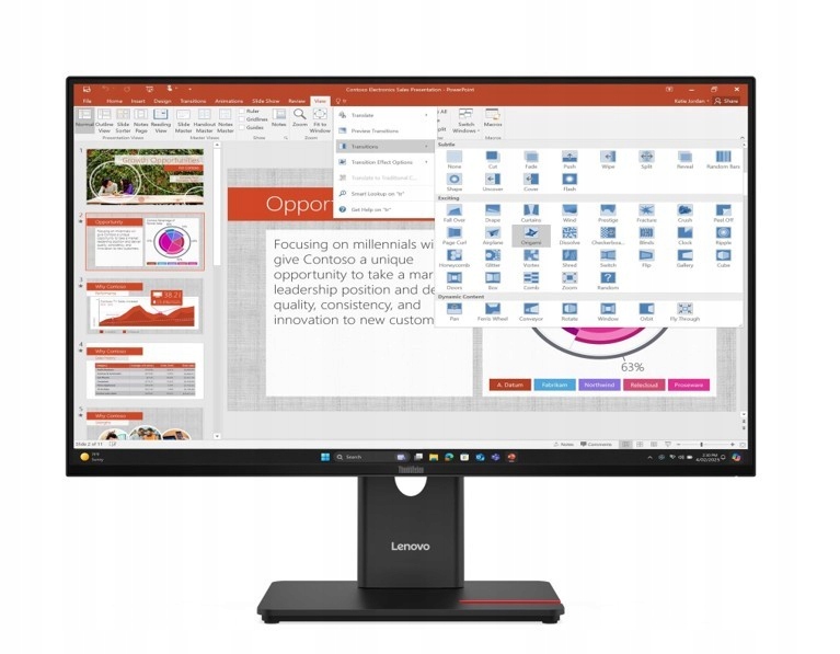 Lenovo Monitor ThinkVision T27-40 27 palcov 64A5MAT6EU