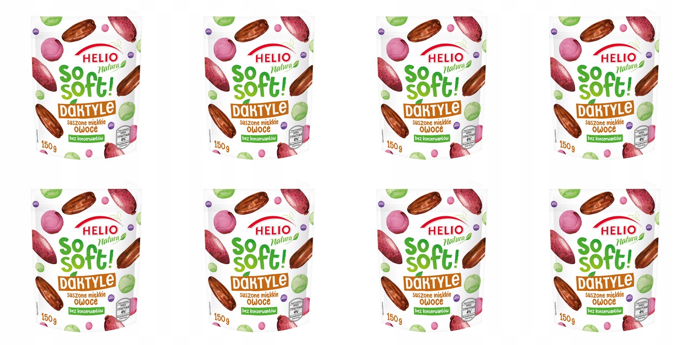 Levně 8 x 150 g Helio Natura So Soft Datle Karton