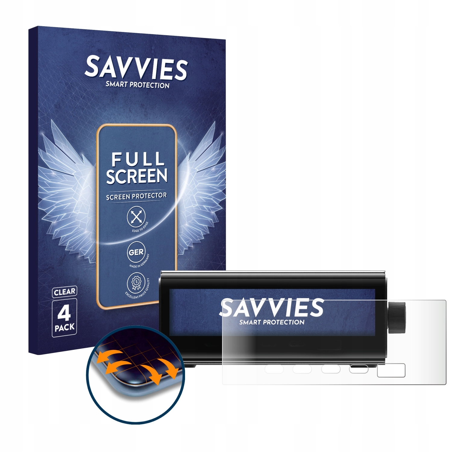 Savvies Folia Ochronna Pełnoekranowa do EcoFlow RAPID Pro, 4 sztuki