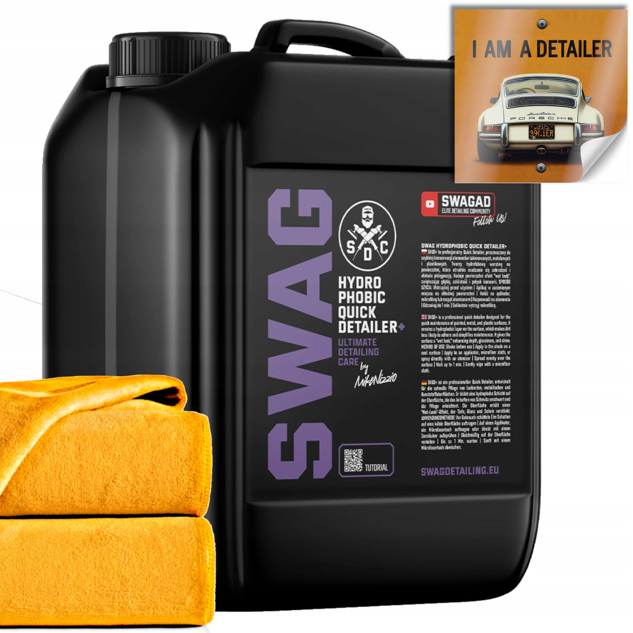 Swag Hydrophobic Quick Detailer Autolak Hydrofóbna vrstva 5L