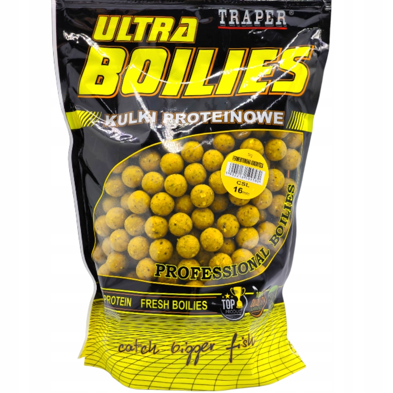 Kulki Proteinowe Zanętowe Traper Csl Fermentowana Kukurydza 16mm Na Karpia