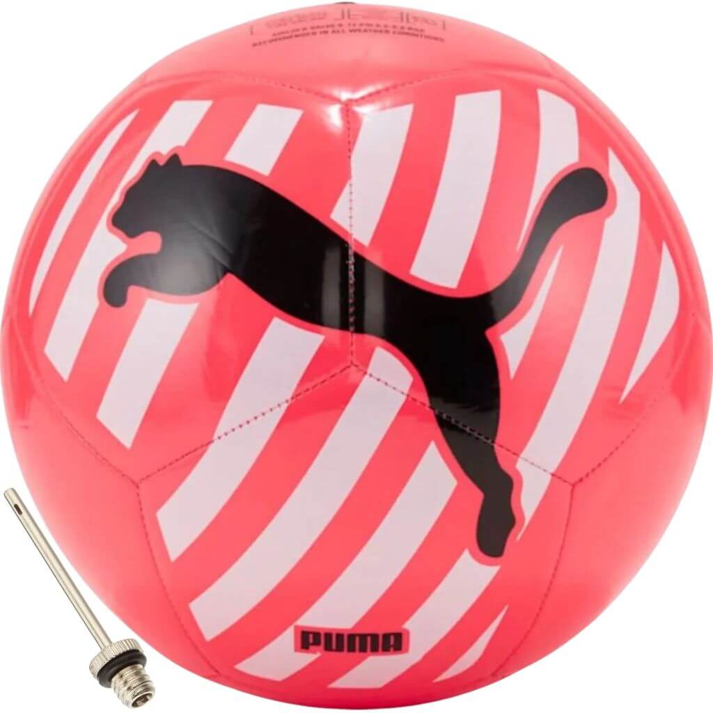 Puma Big Cat Ball Pink piłka nożna szyta 5 igła do pompowania