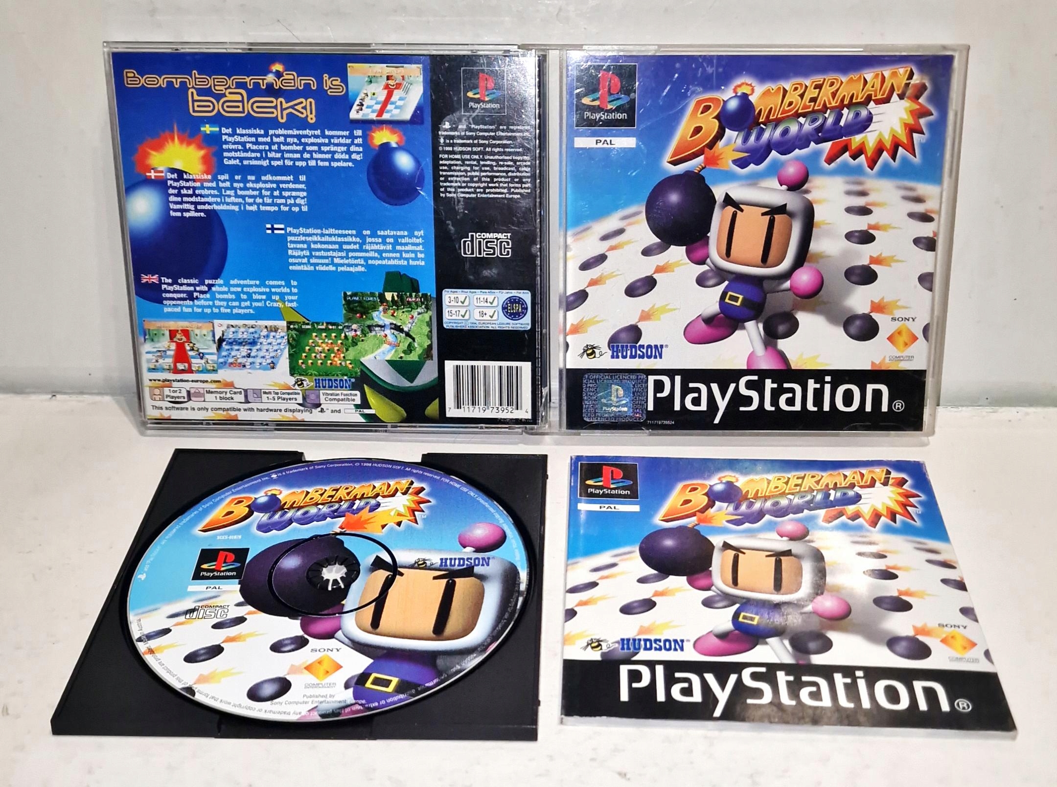 Gra BOMBERMAN WORLD PSX 3XA PŁYTA +DB