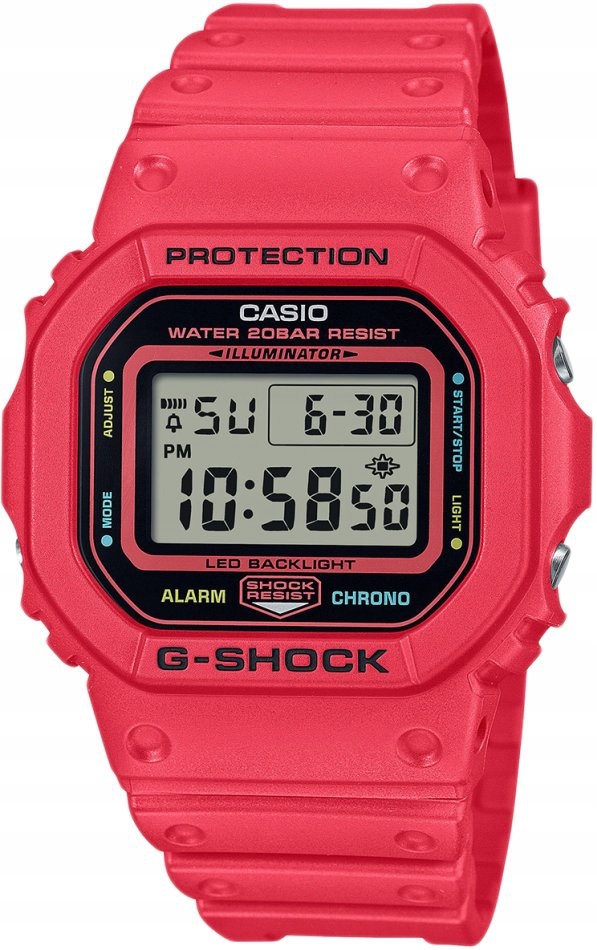 Pánské hodinky G-shock DW-5600EP-4ER červené sportovní nárazuvzdorné