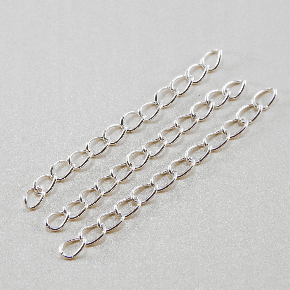 Końcówki Łańcuszki Przedłużające 50x3.5mm 100szt