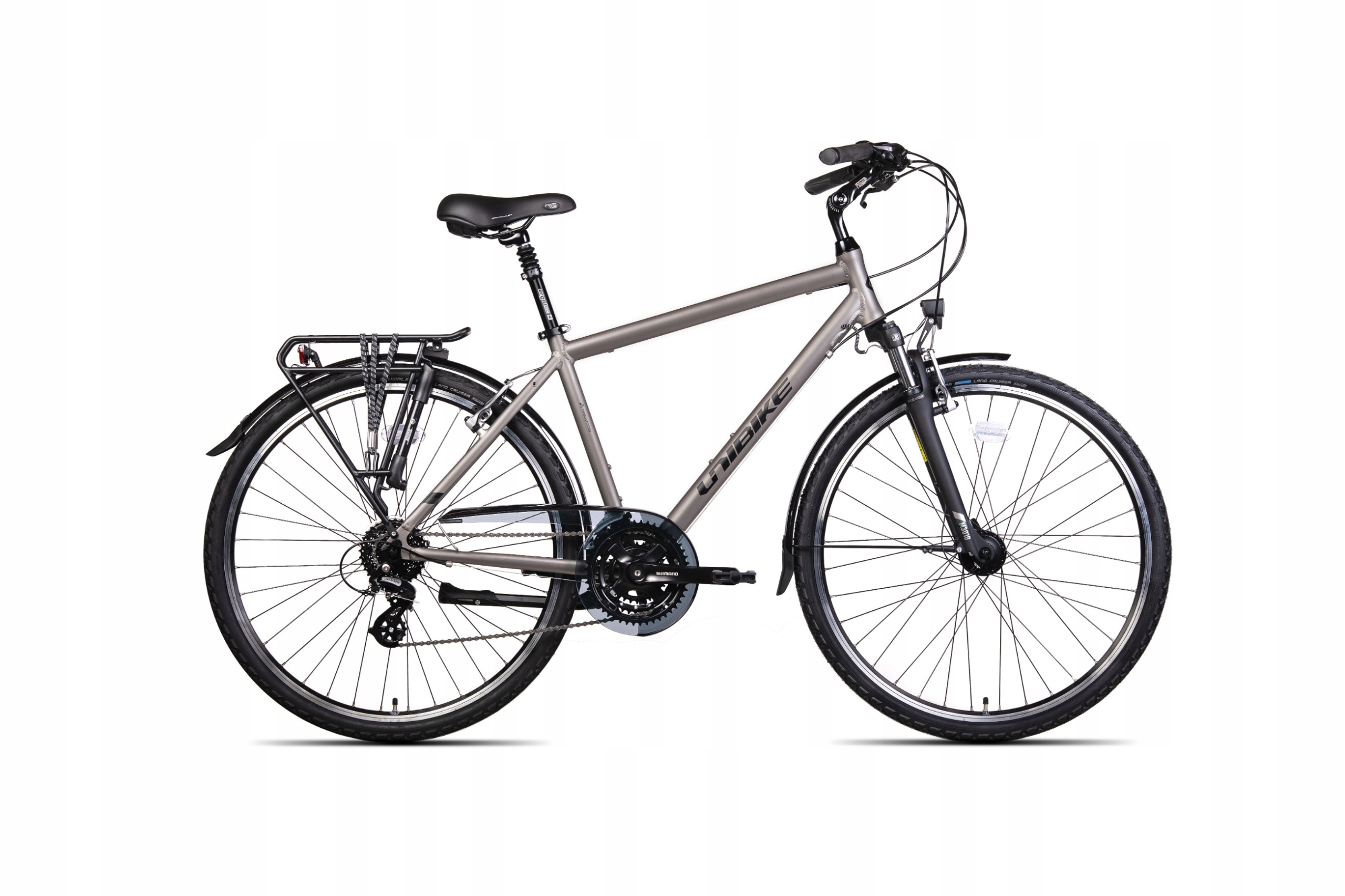 Rower trekkingowy męski Unibike Vision M 23" grafitowy