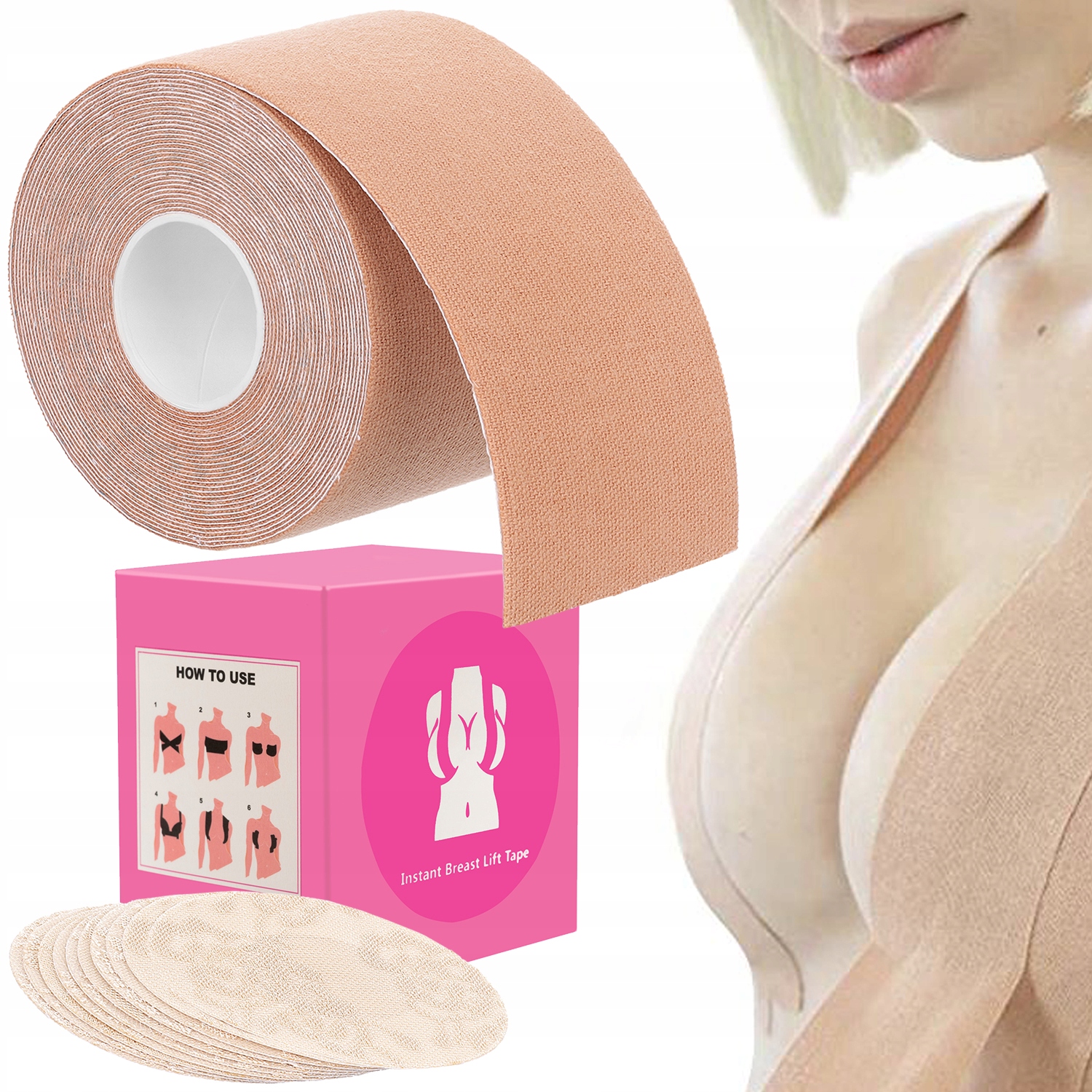 

Taśma Unosząca Biust Modelująca Dekolt PushUp Tape