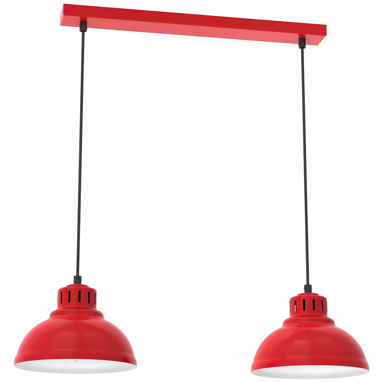 Luminex Sven Červené závěsné svítidlo 2xE27 15W 65cm kov IP20