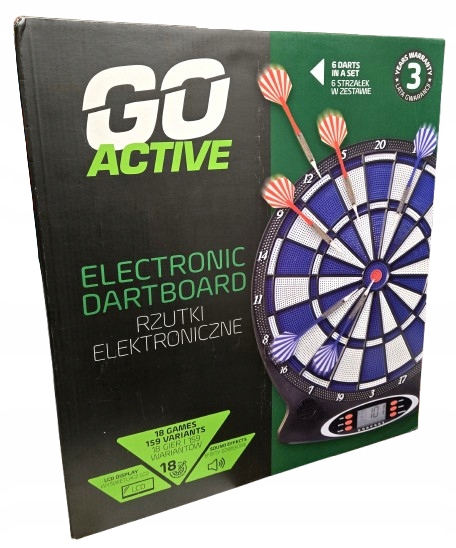 Go Active Rzutki Elektroniczne elektroniczna tarcza z wyświetlaczem Led 566