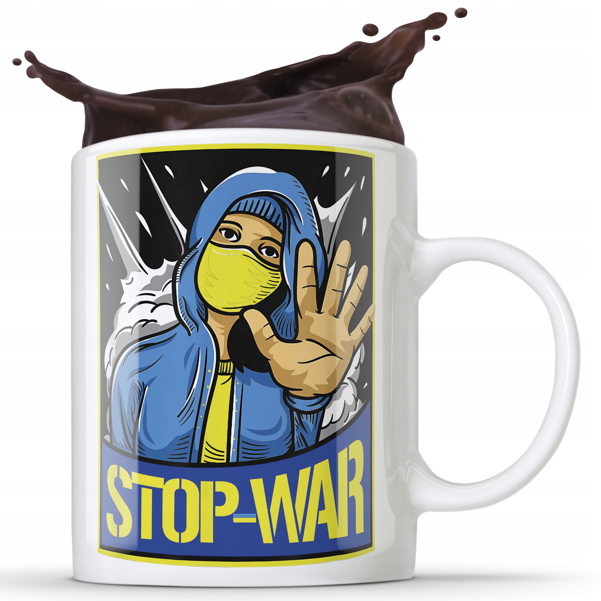 

Kubek Biały Stop War Nie Dla Wojny Ukraina Silna